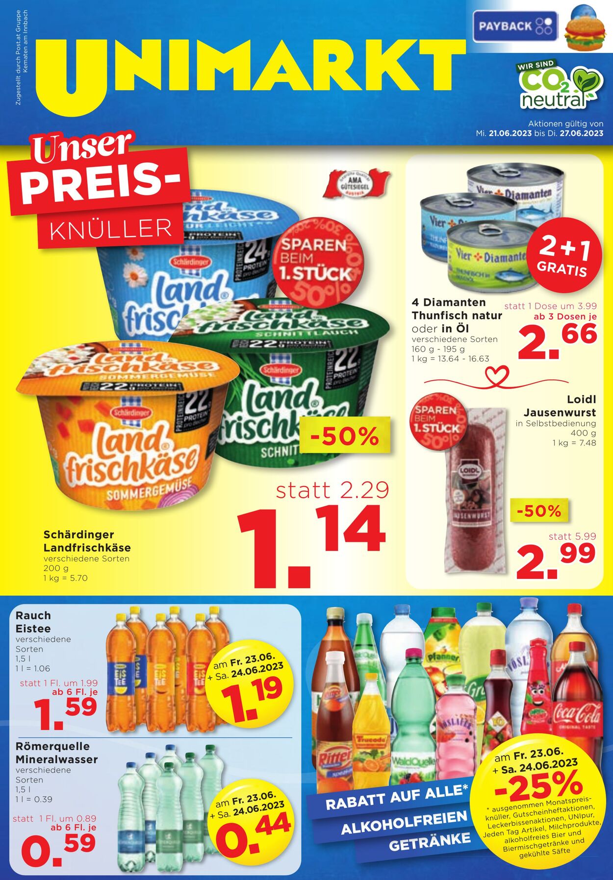 Prospekt Unimarkt 21.06.2023 - 27.06.2023