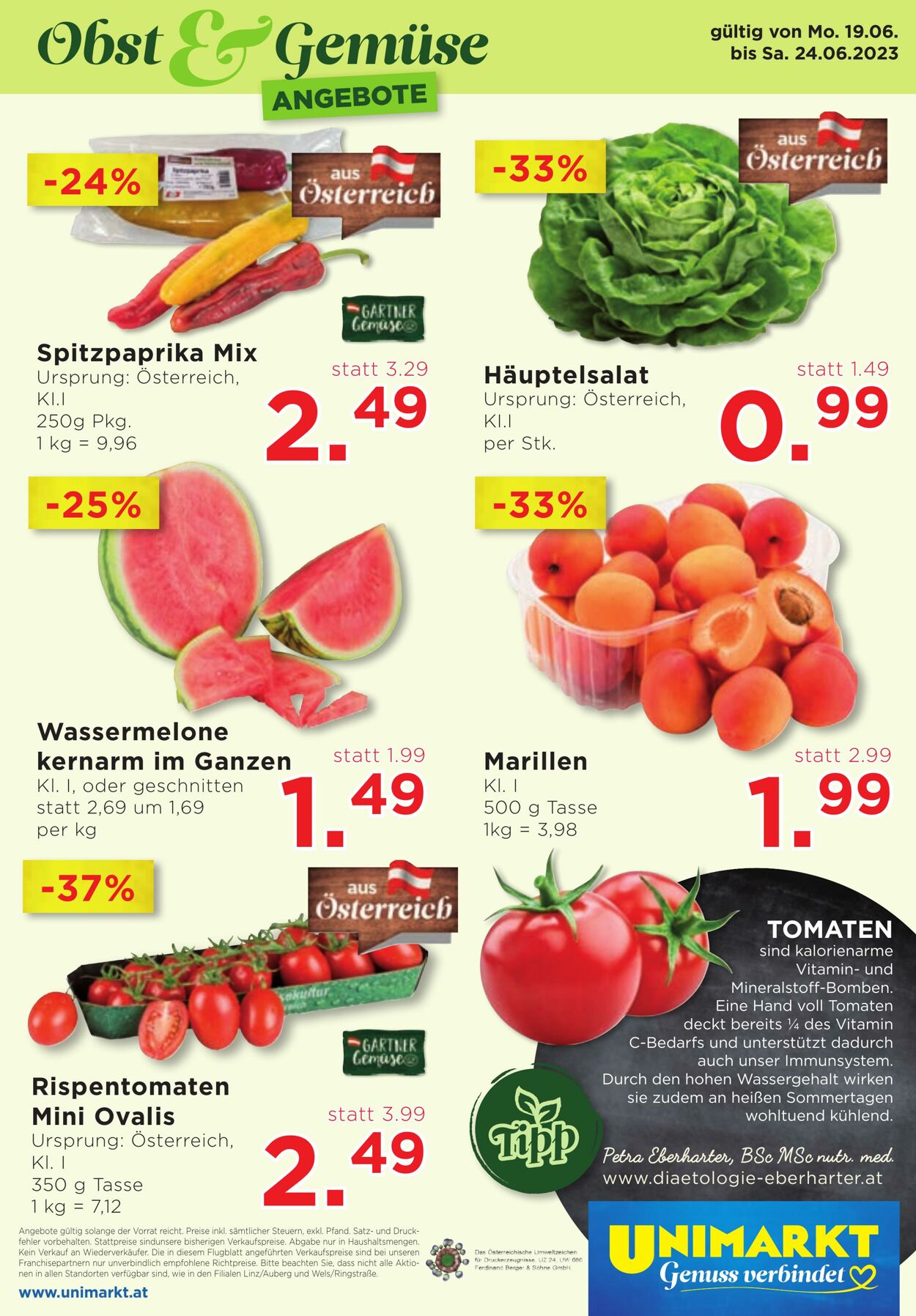 Prospekt Unimarkt 21.06.2023 - 27.06.2023