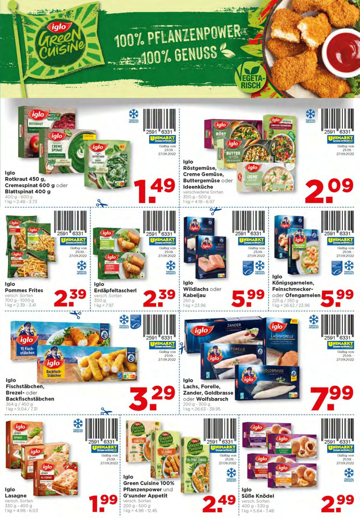 Prospekt Unimarkt 21.09.2022 - 27.09.2022