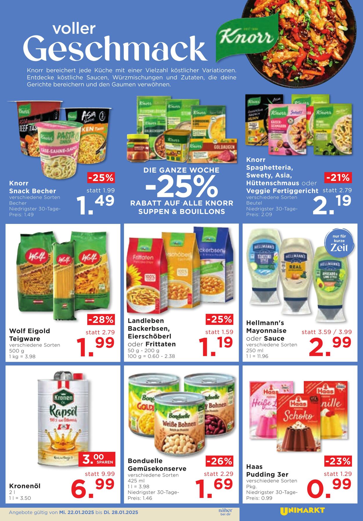 Prospekt Unimarkt 22.01.2025 - 28.01.2025