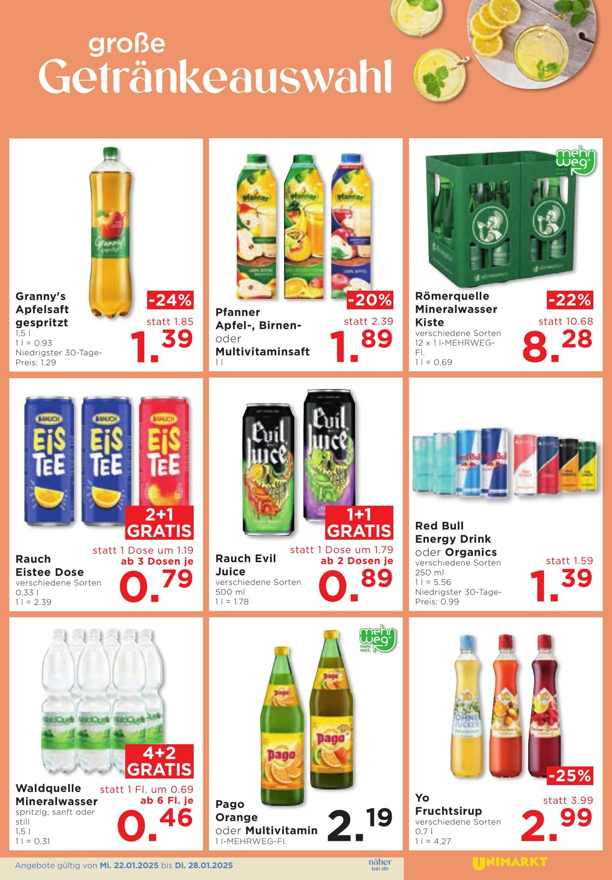 Prospekt Unimarkt 22.01.2025 - 28.01.2025