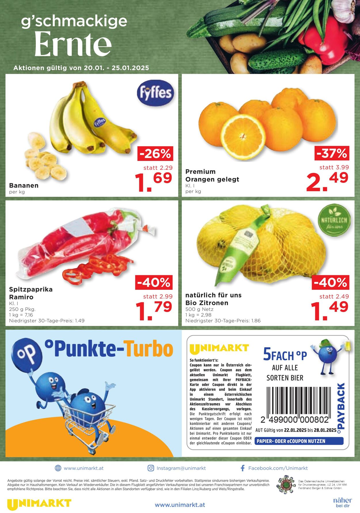 Prospekt Unimarkt 22.01.2025 - 28.01.2025