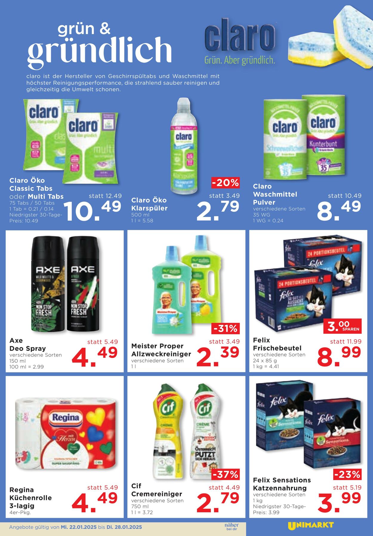 Prospekt Unimarkt 22.01.2025 - 28.01.2025