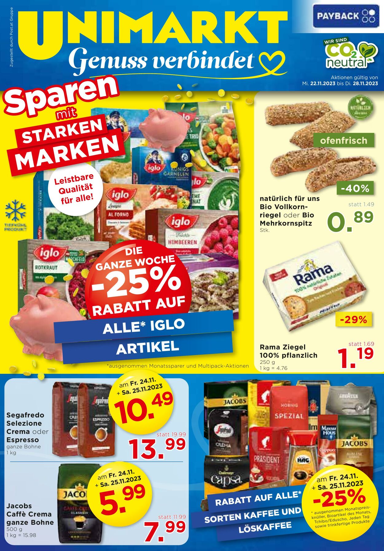 Prospekt Unimarkt 22.11.2023 - 28.11.2023