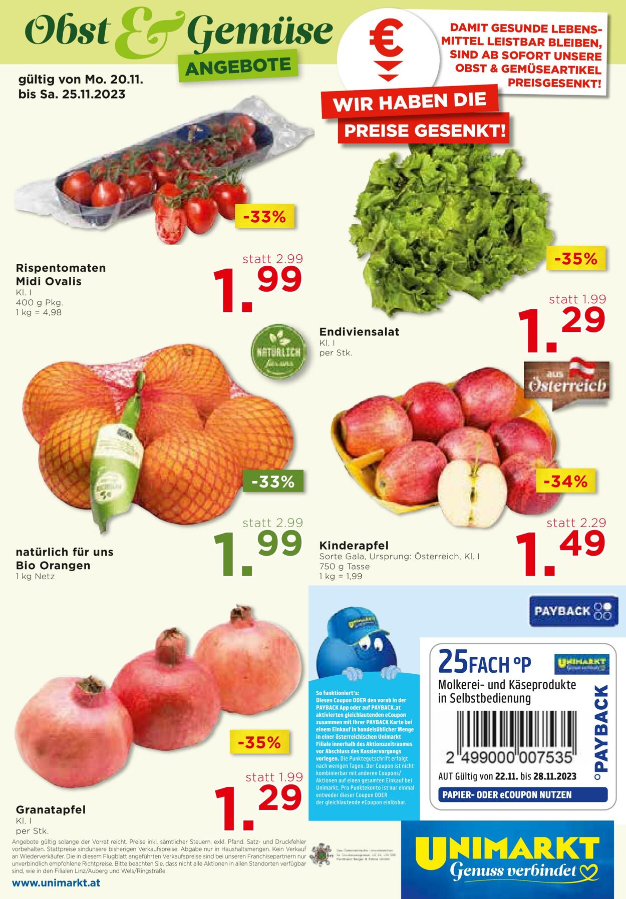 Prospekt Unimarkt 22.11.2023 - 28.11.2023