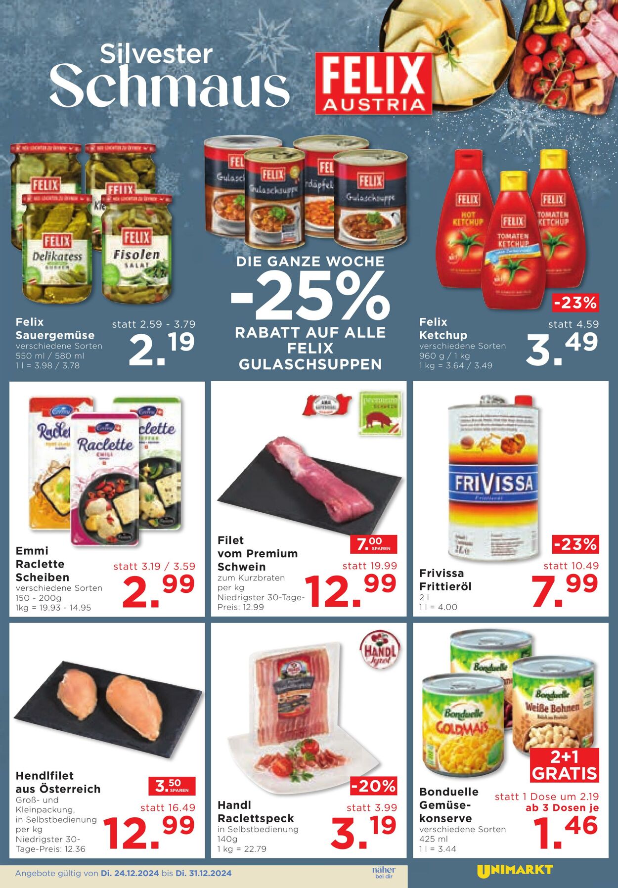 Prospekt Unimarkt 24.12.2024 - 31.12.2024