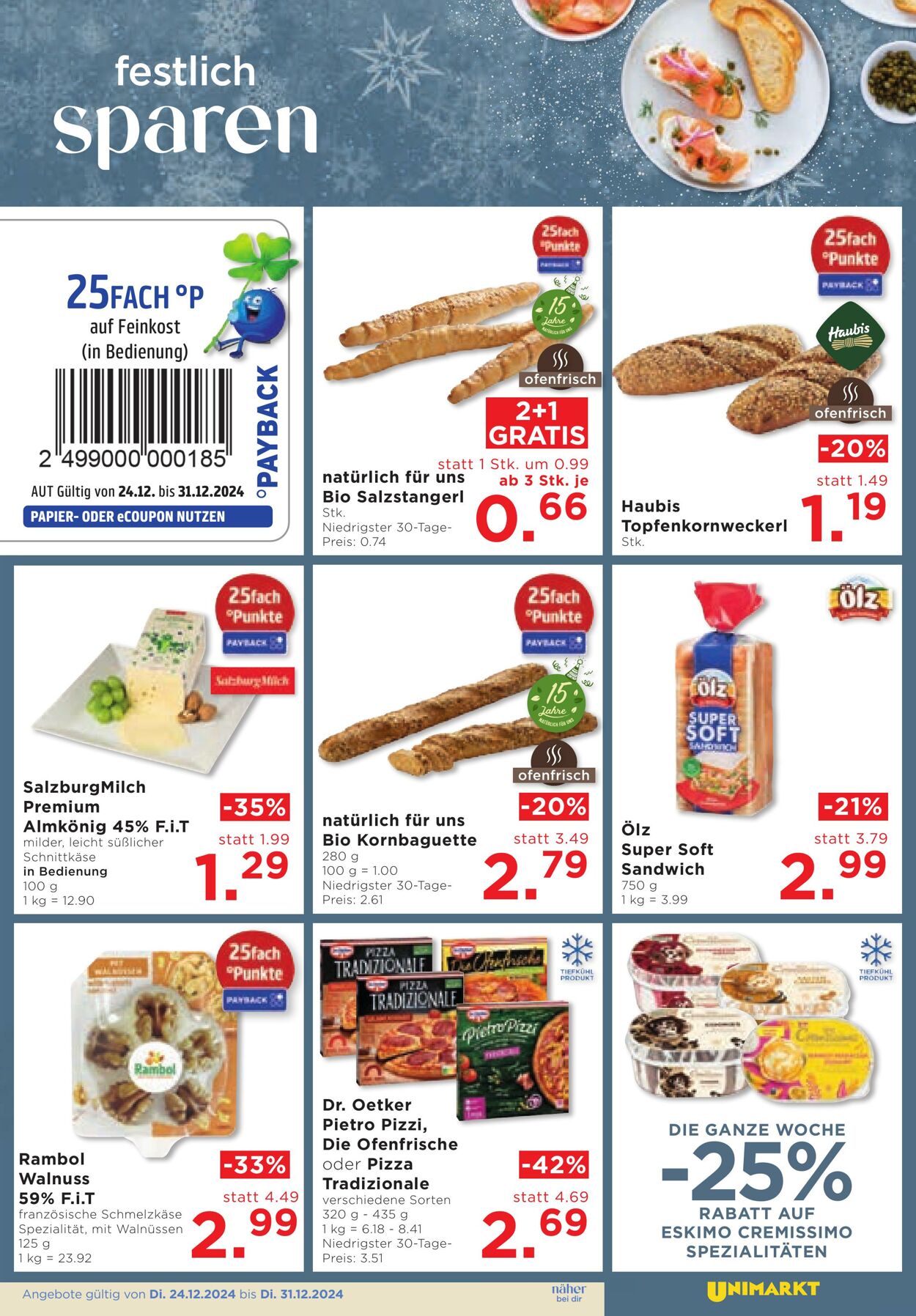 Prospekt Unimarkt 24.12.2024 - 31.12.2024