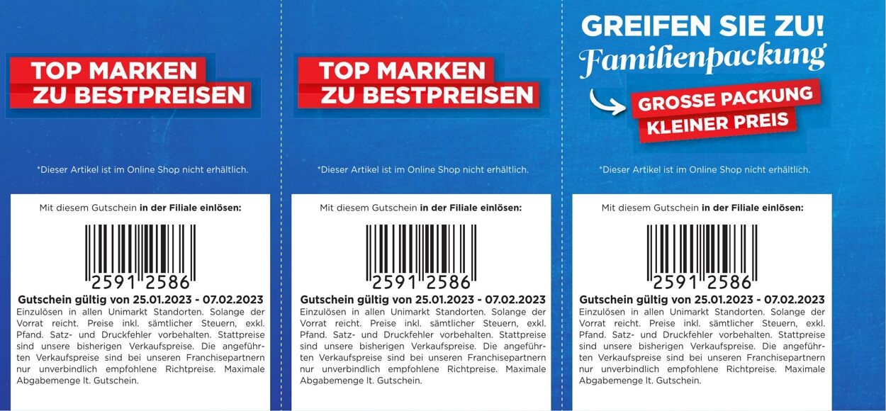 Prospekt Unimarkt 25.01.2023 - 07.02.2023