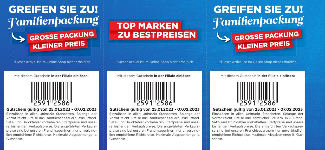 Prospekt Unimarkt 25.01.2023 - 07.02.2023