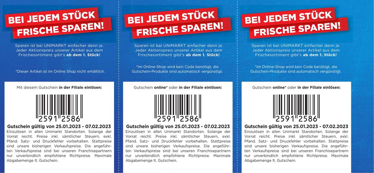 Prospekt Unimarkt 25.01.2023 - 07.02.2023