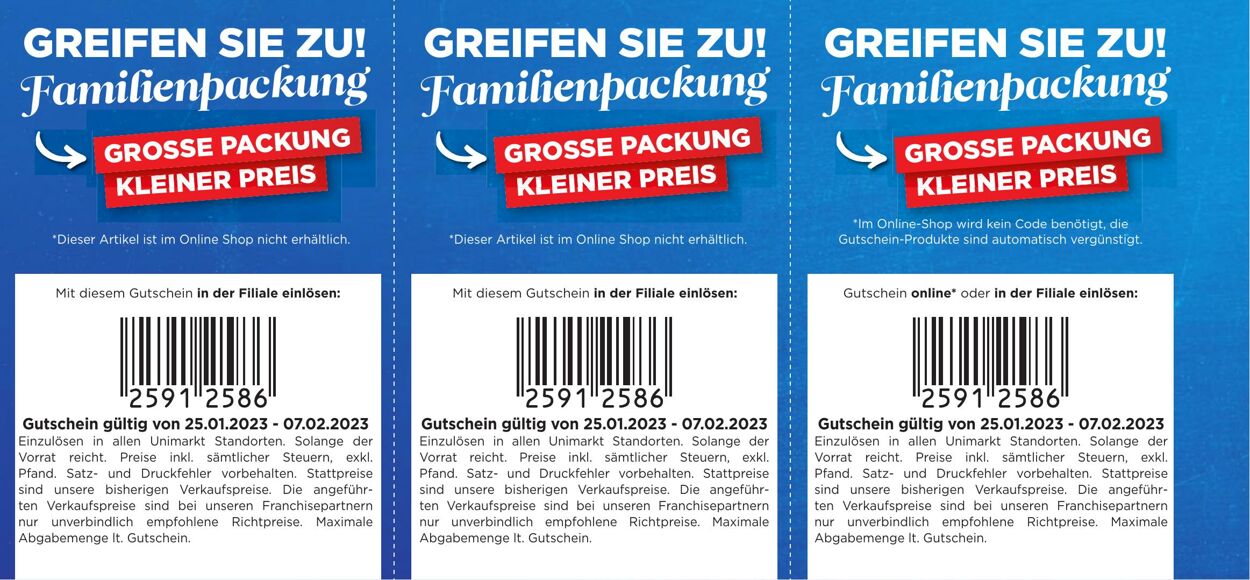 Prospekt Unimarkt 25.01.2023 - 07.02.2023