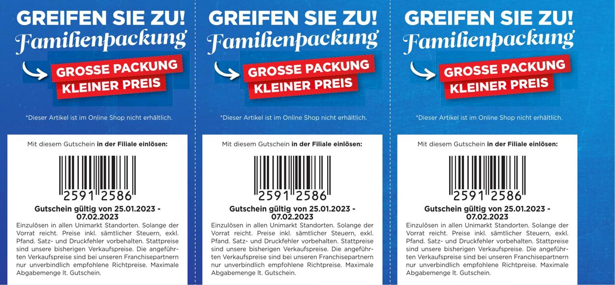 Prospekt Unimarkt 25.01.2023 - 07.02.2023