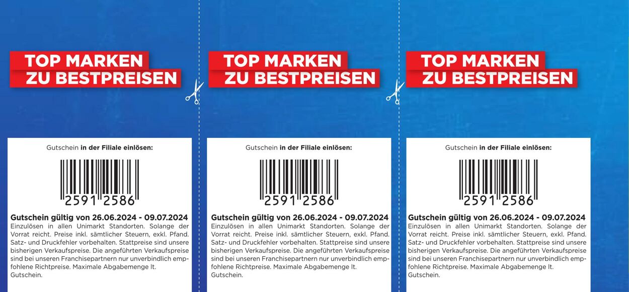 Prospekt Unimarkt 26.06.2024 - 09.07.2024