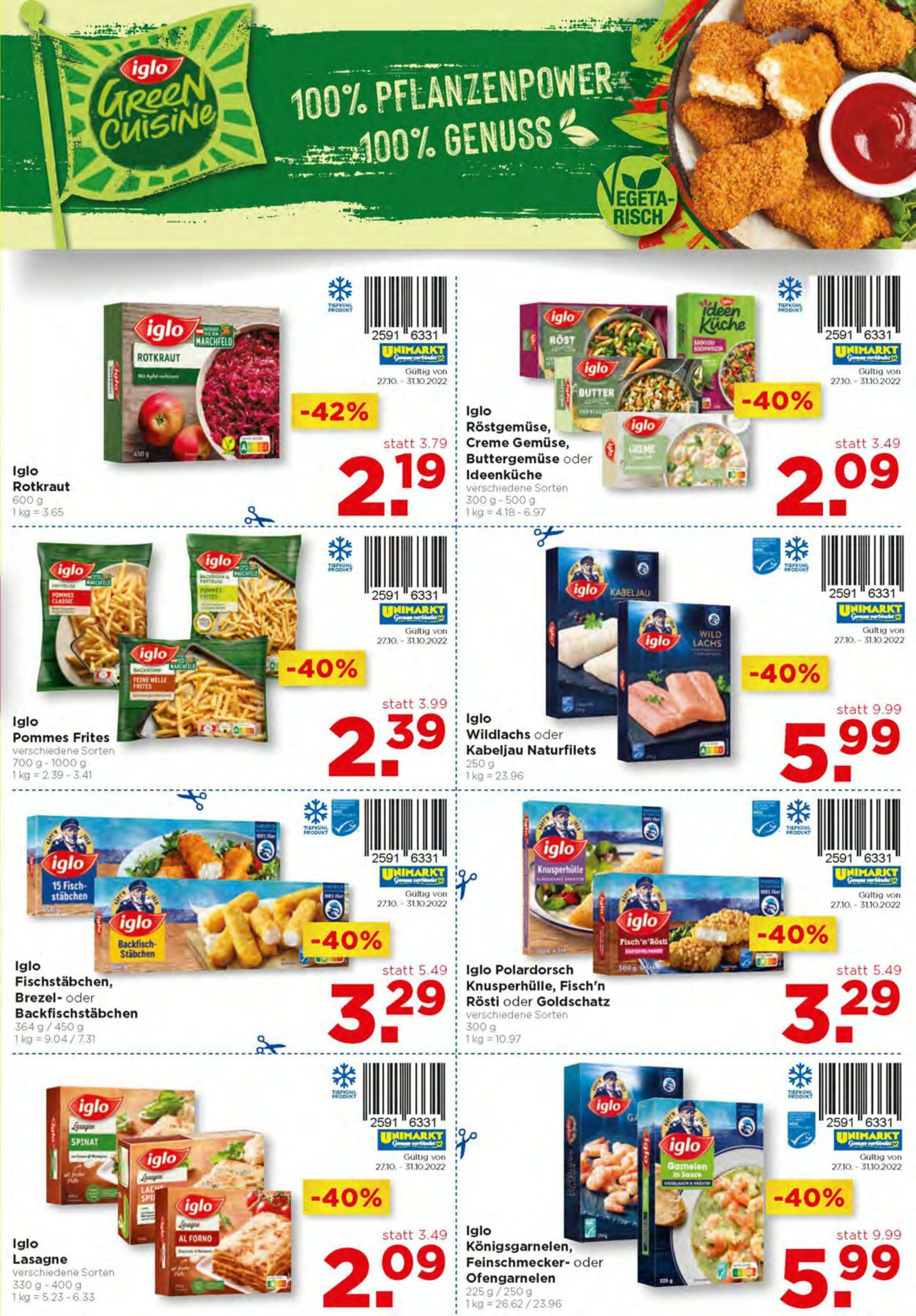 Prospekt Unimarkt 27.10.2022 - 31.10.2022