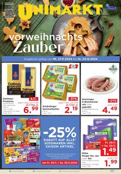 Prospekt Unimarkt 27.11.2024 - 03.12.2024