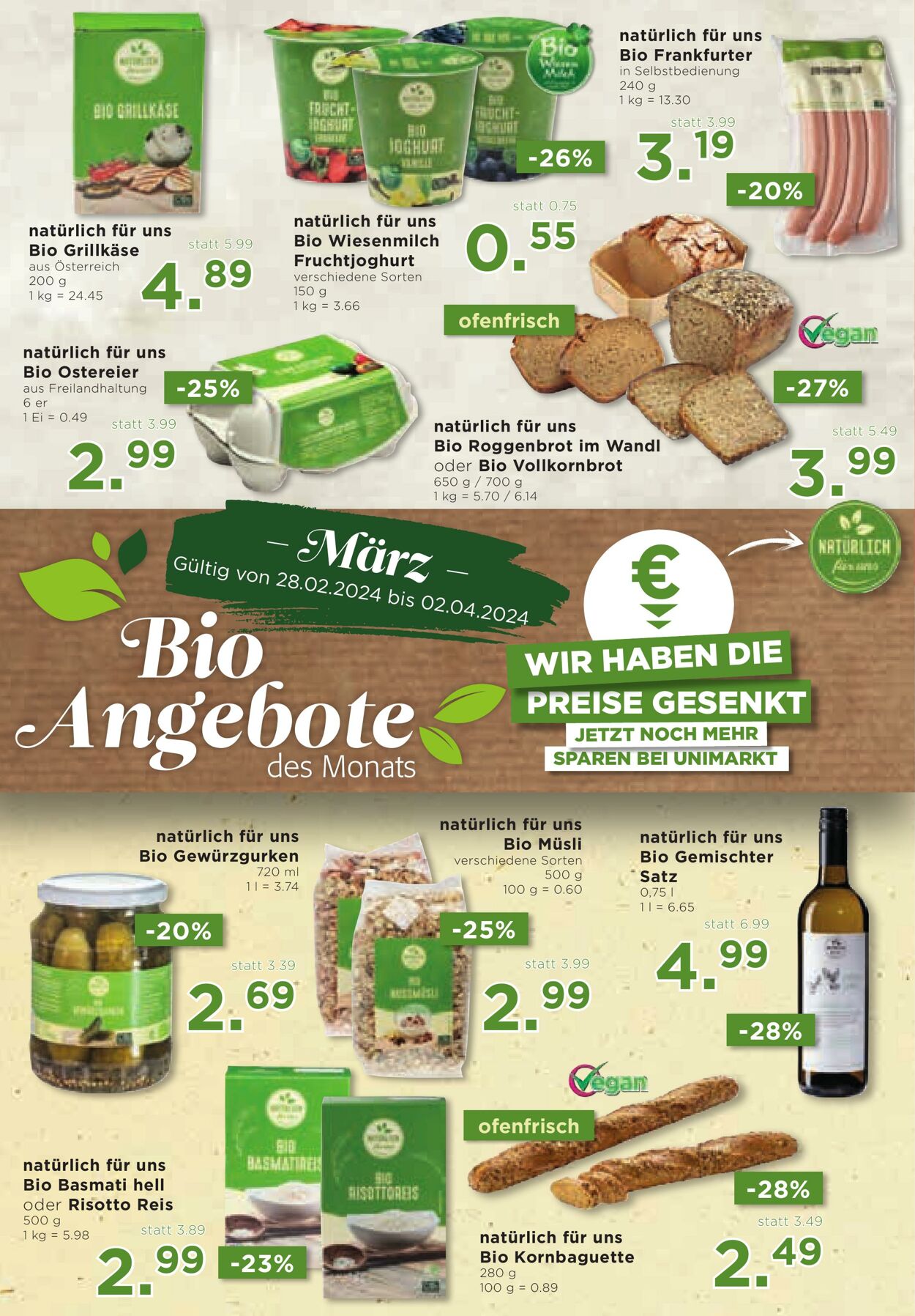 Prospekt Unimarkt 28.02.2024 - 05.03.2024