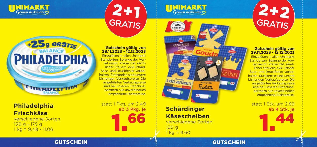 Prospekt Unimarkt 29.11.2023 - 12.12.2023