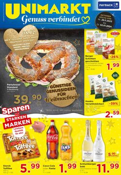 Prospekt Unimarkt 29.11.2023 - 02.01.2024