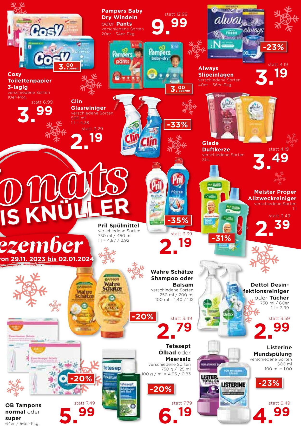 Prospekt Unimarkt 29.11.2023 - 02.01.2024