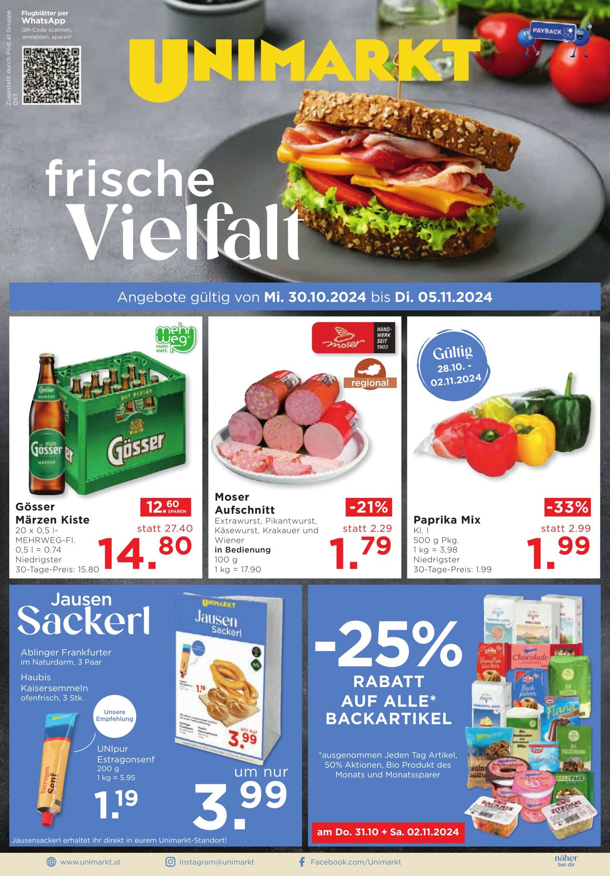 Prospekt Unimarkt 30.10.2024 - 05.11.2024