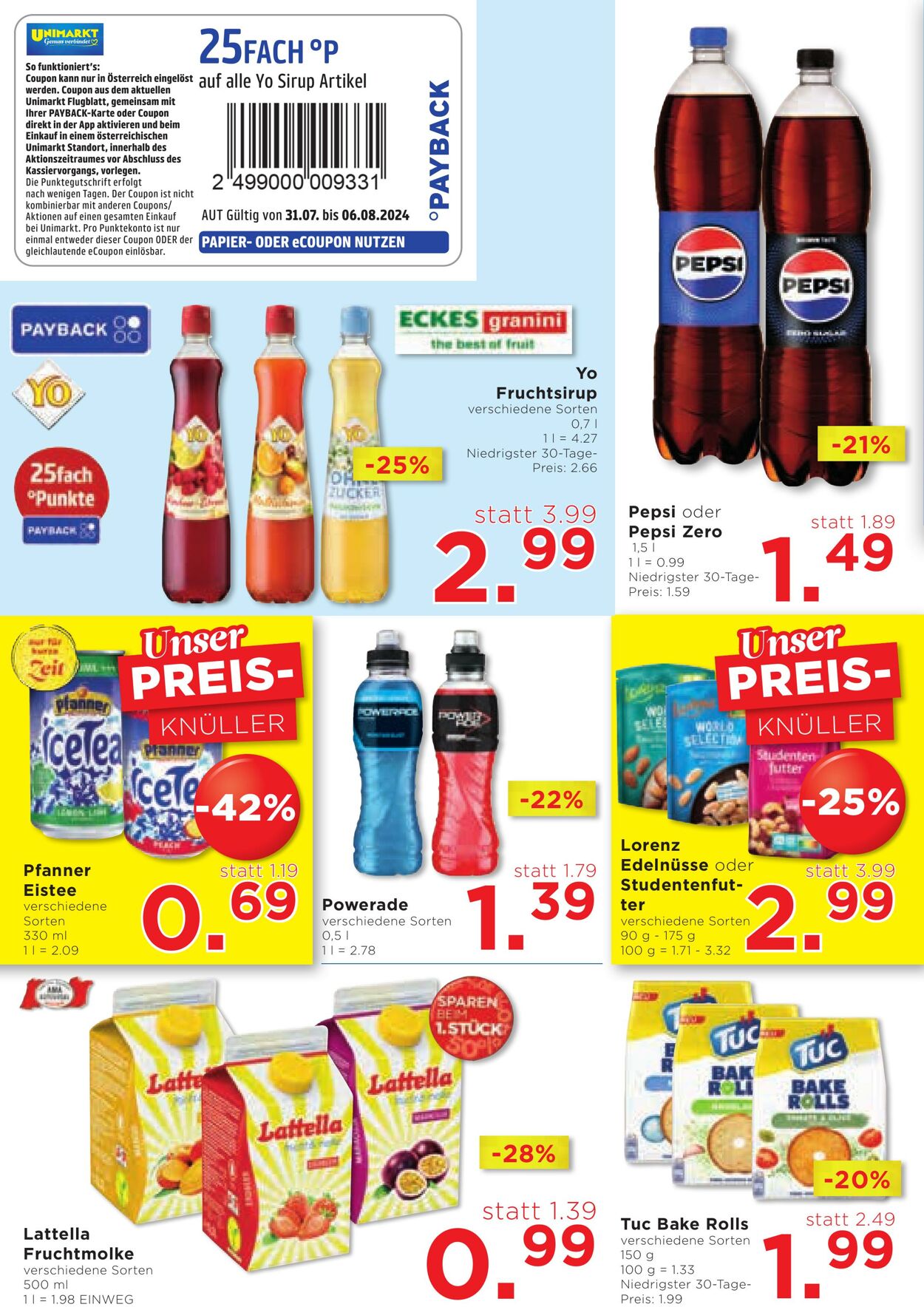 Prospekt Unimarkt 31.07.2024 - 06.08.2024