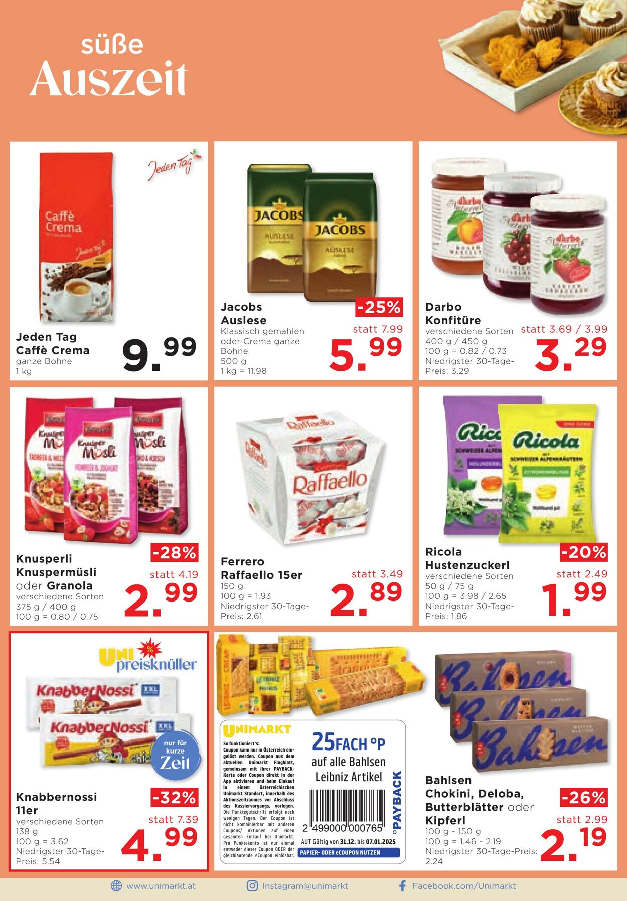 Prospekt Unimarkt 31.12.2025 - 07.01.2026