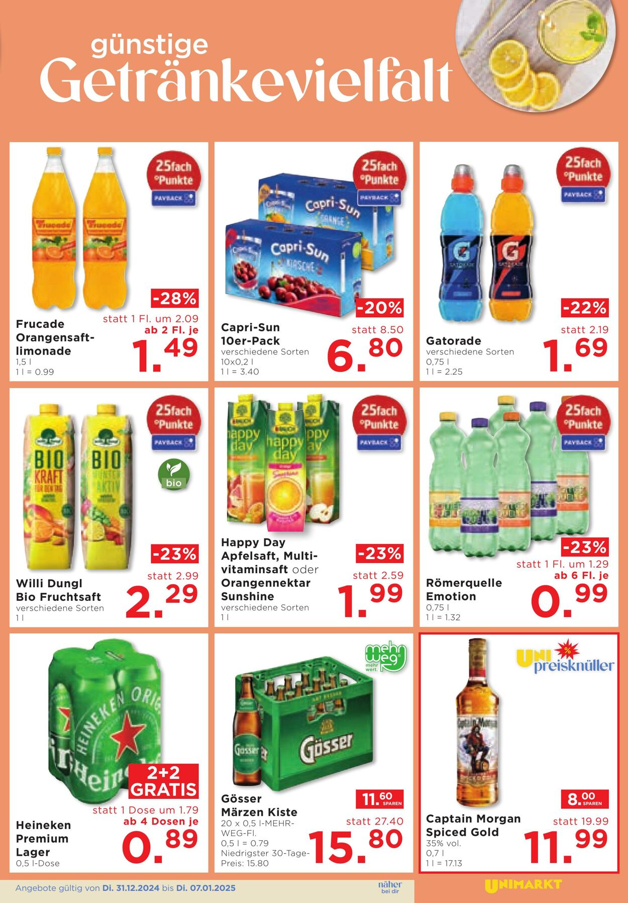 Prospekt Unimarkt 31.12.2025 - 07.01.2026