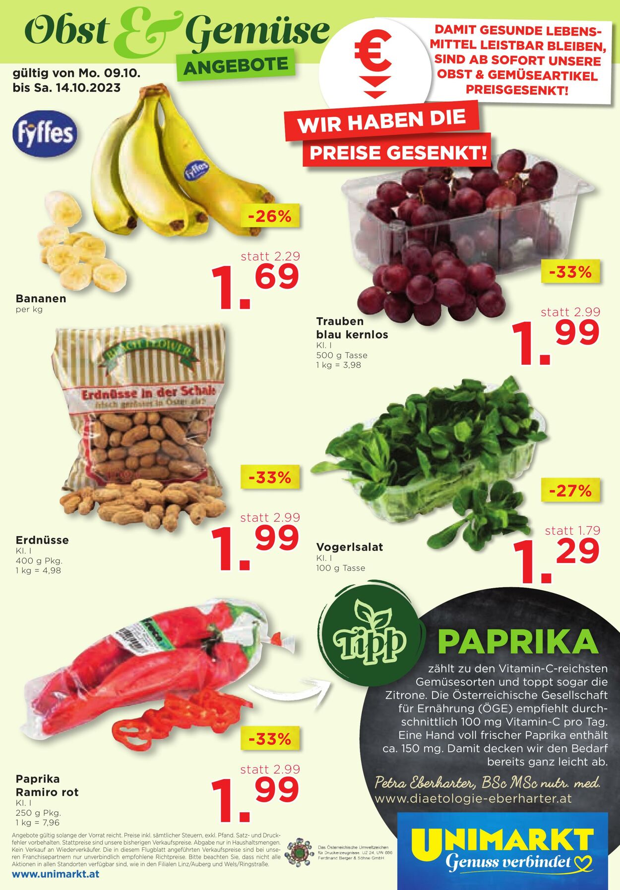 Prospekt Unimarkt 11.10.2023 - 17.10.2023