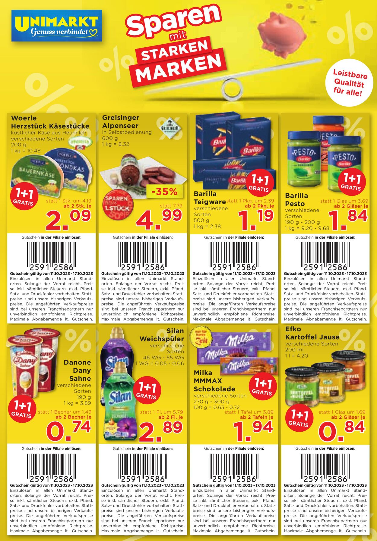 Prospekt Unimarkt 11.10.2023 - 17.10.2023