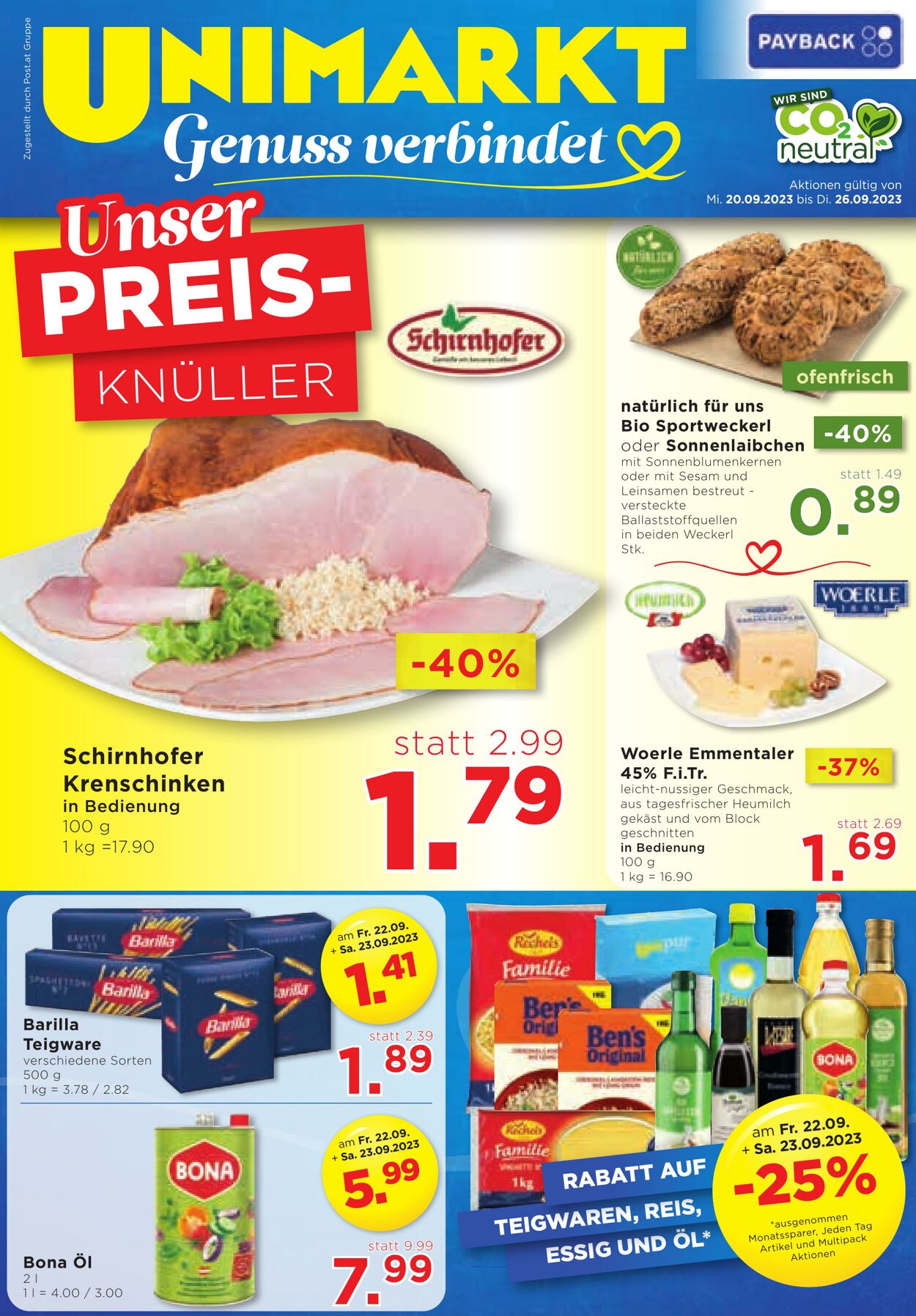 Prospekt Unimarkt 20.09.2023 - 26.09.2023