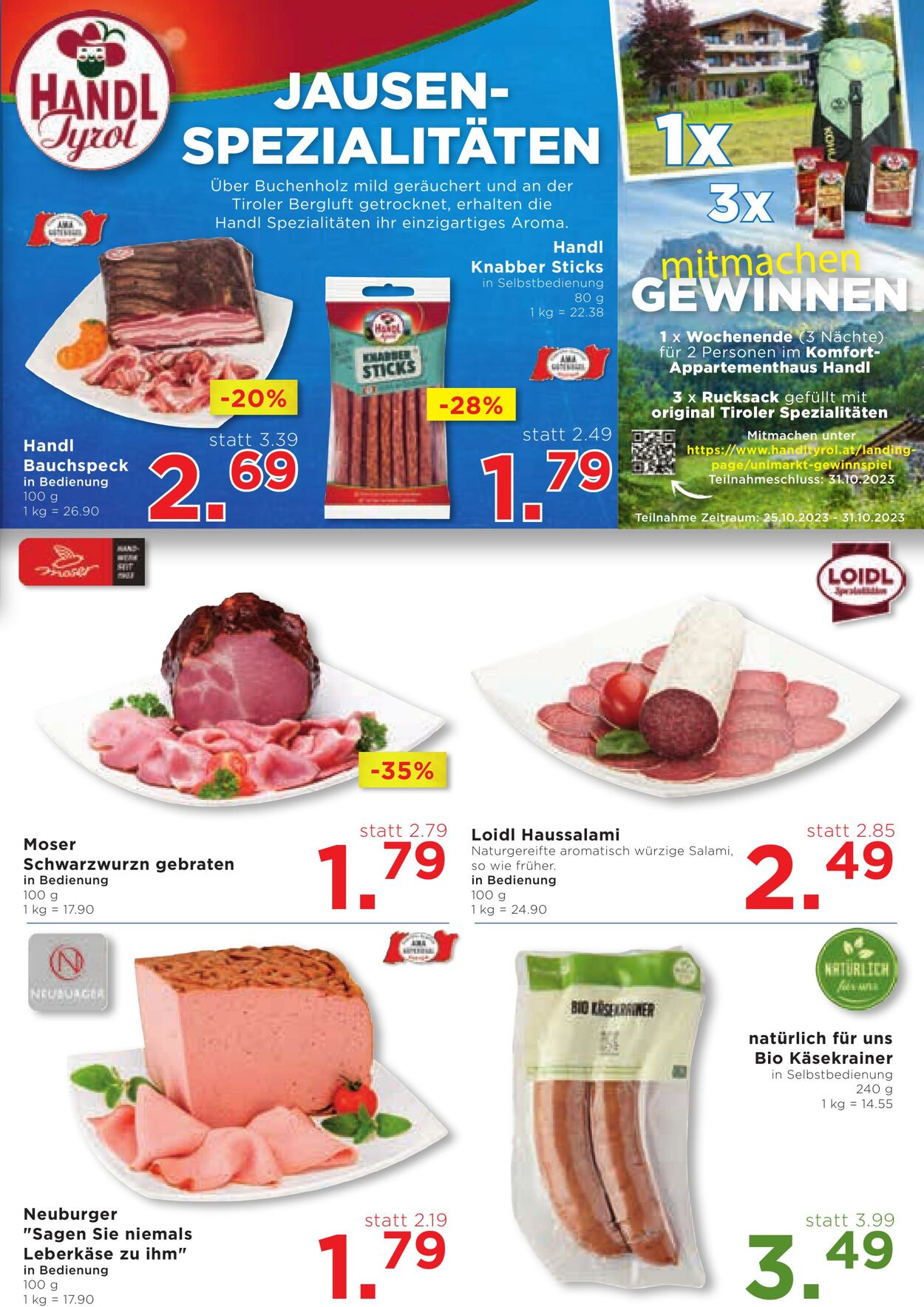 Prospekt Unimarkt 25.10.2023 - 31.10.2023