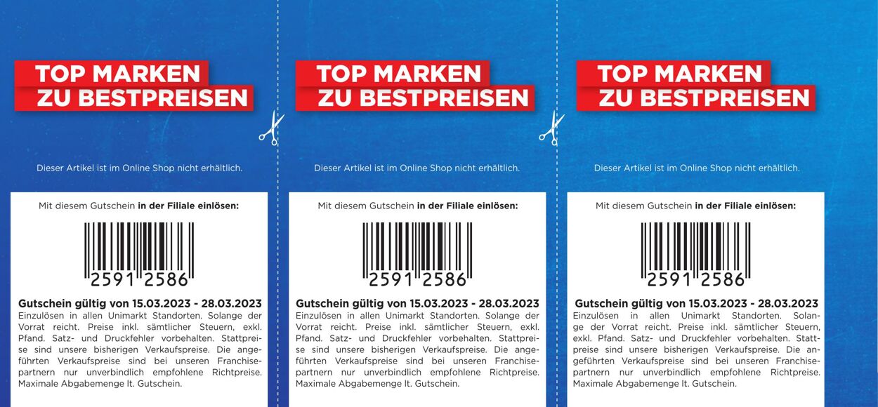 Prospekt Unimarkt 15.03.2023 - 28.03.2023