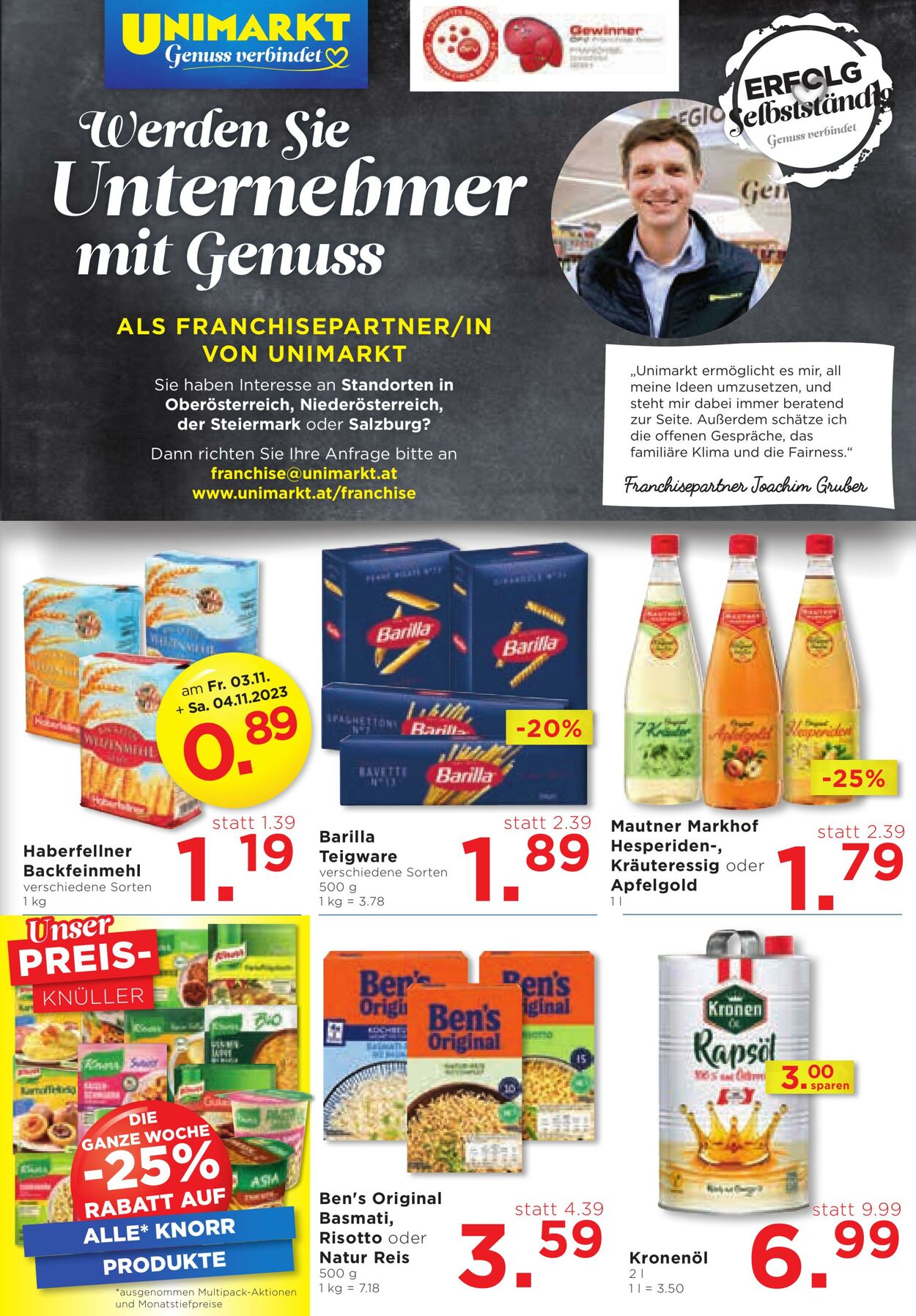 Prospekt Unimarkt 02.11.2023 - 07.11.2023