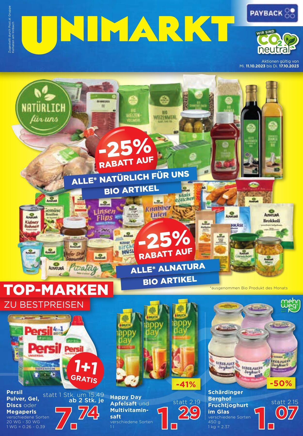 Prospekt Unimarkt 11.10.2023 - 17.10.2023