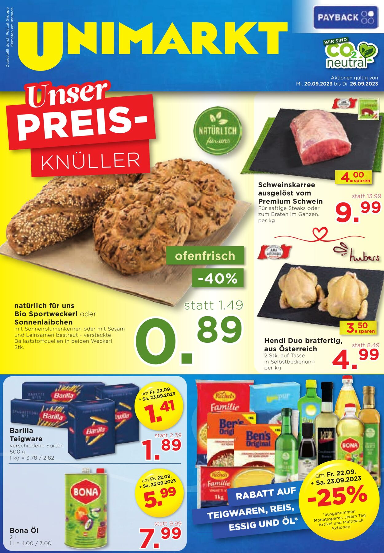 Prospekt Unimarkt 20.09.2023 - 26.09.2023