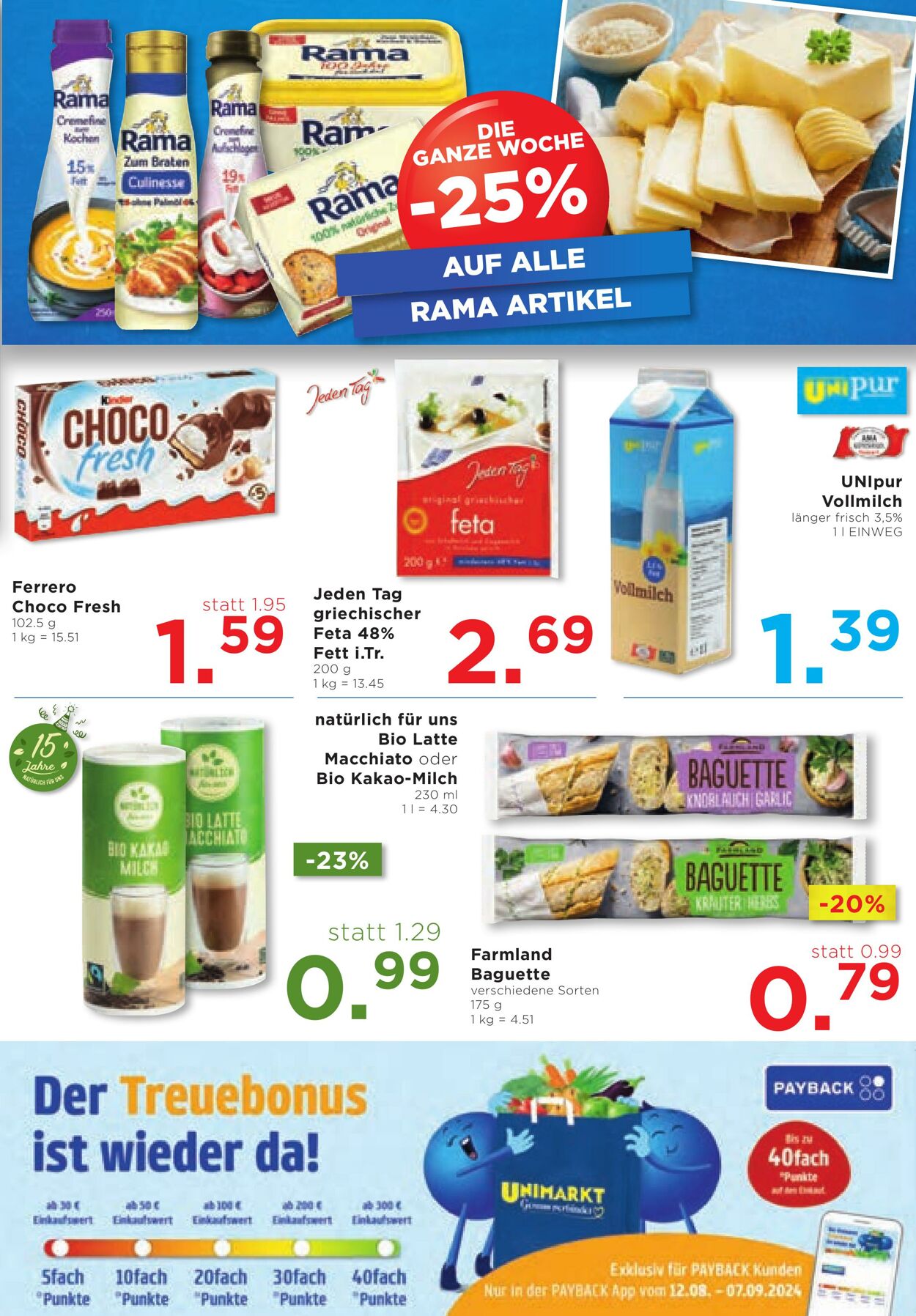 Prospekt Unimarkt 21.08.2024 - 27.08.2024