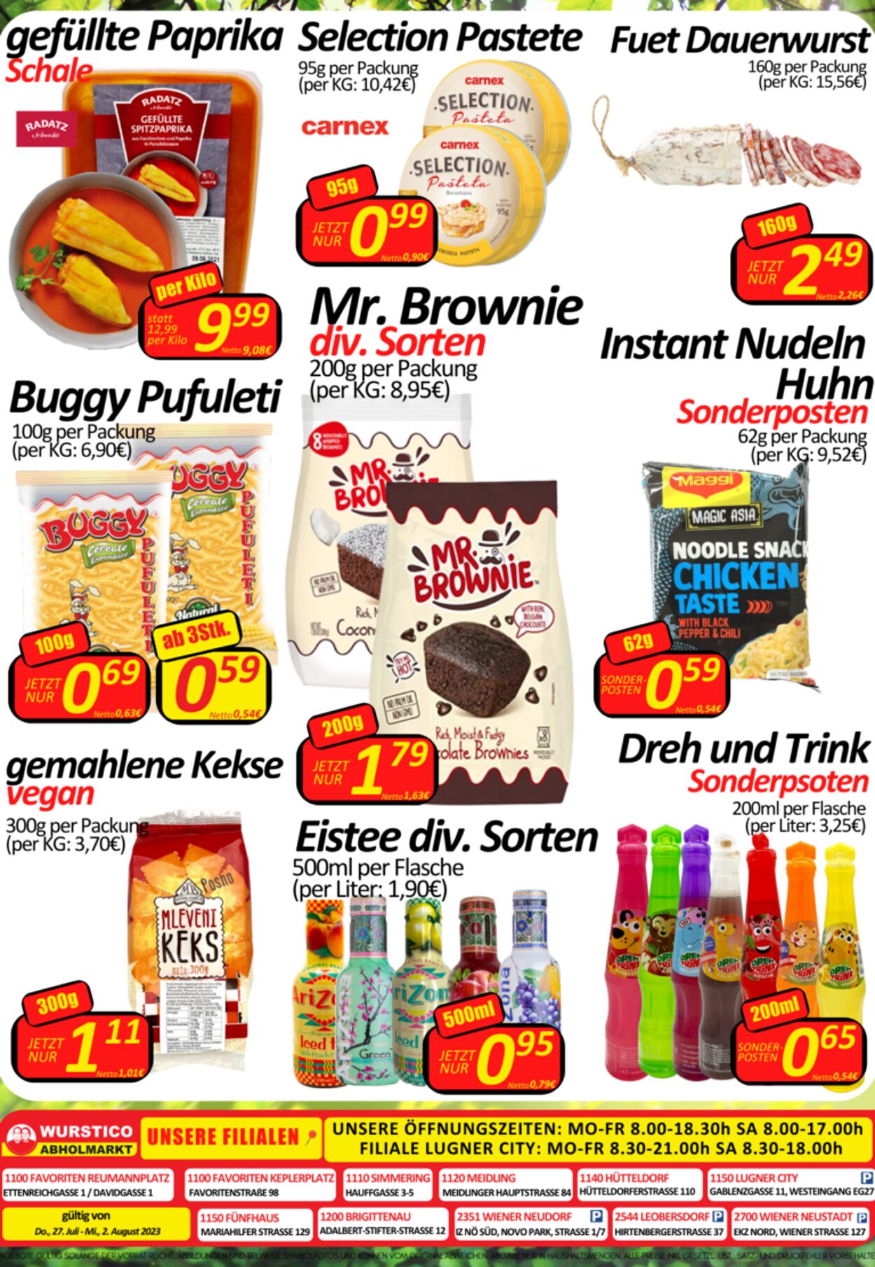 Prospekt Wurstico 03.08.2023 - 09.08.2023
