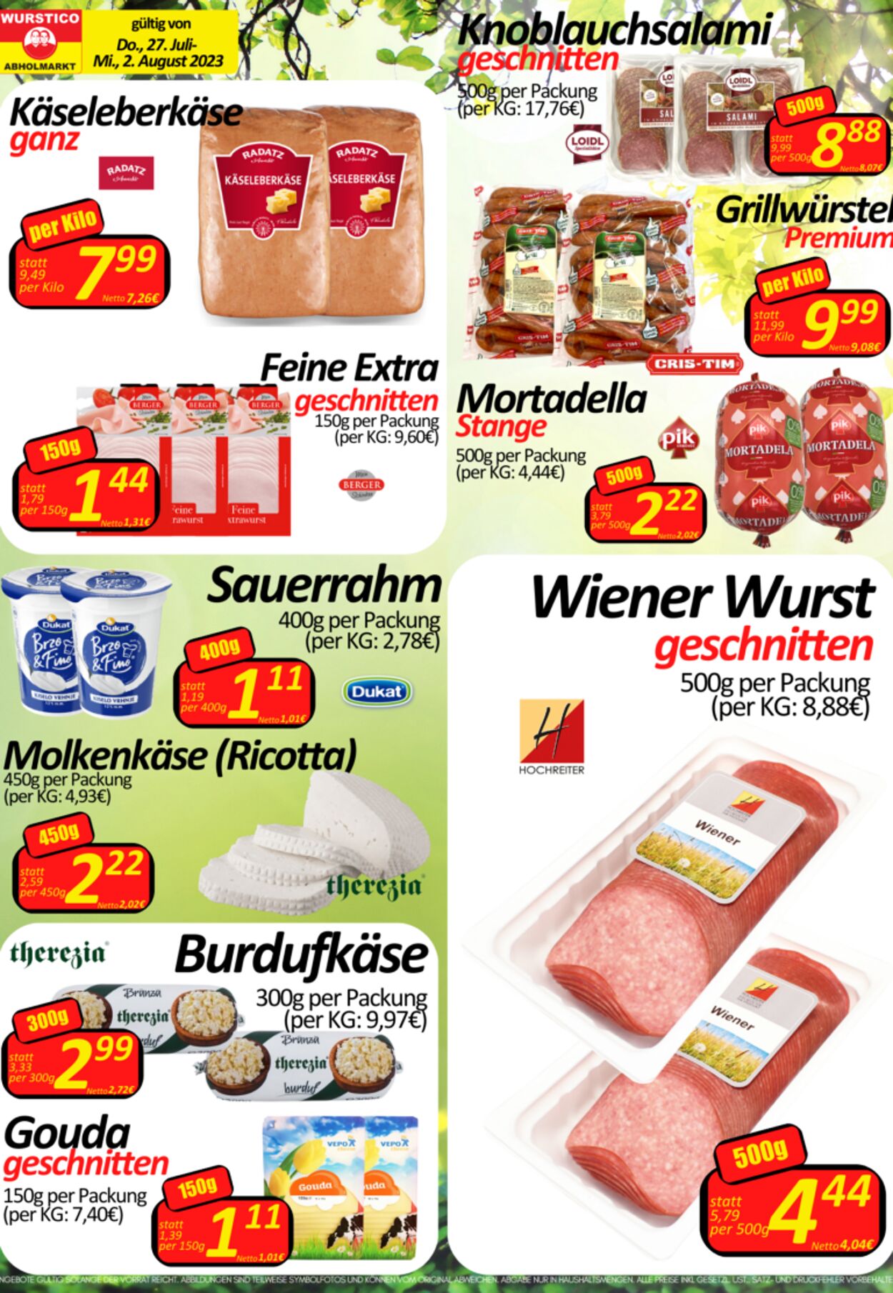 Prospekt Wurstico 03.08.2023 - 09.08.2023