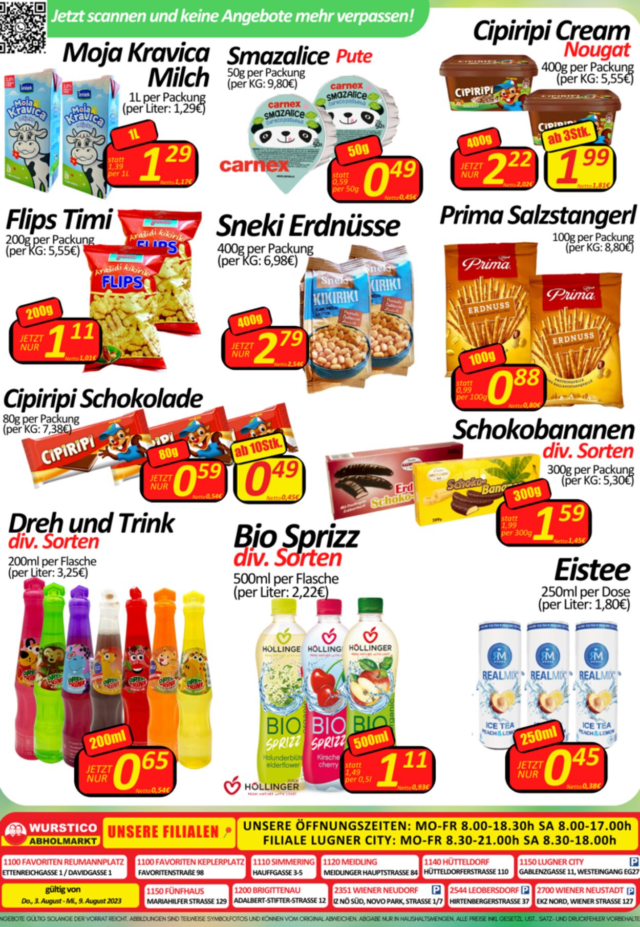 Prospekt Wurstico 03.08.2023 - 09.08.2023