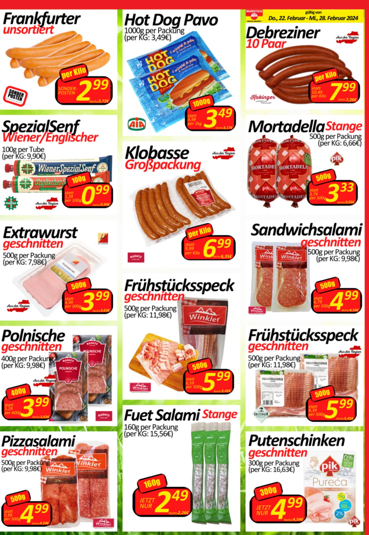 Prospekt Wurstico 22.02.2024 - 28.02.2024