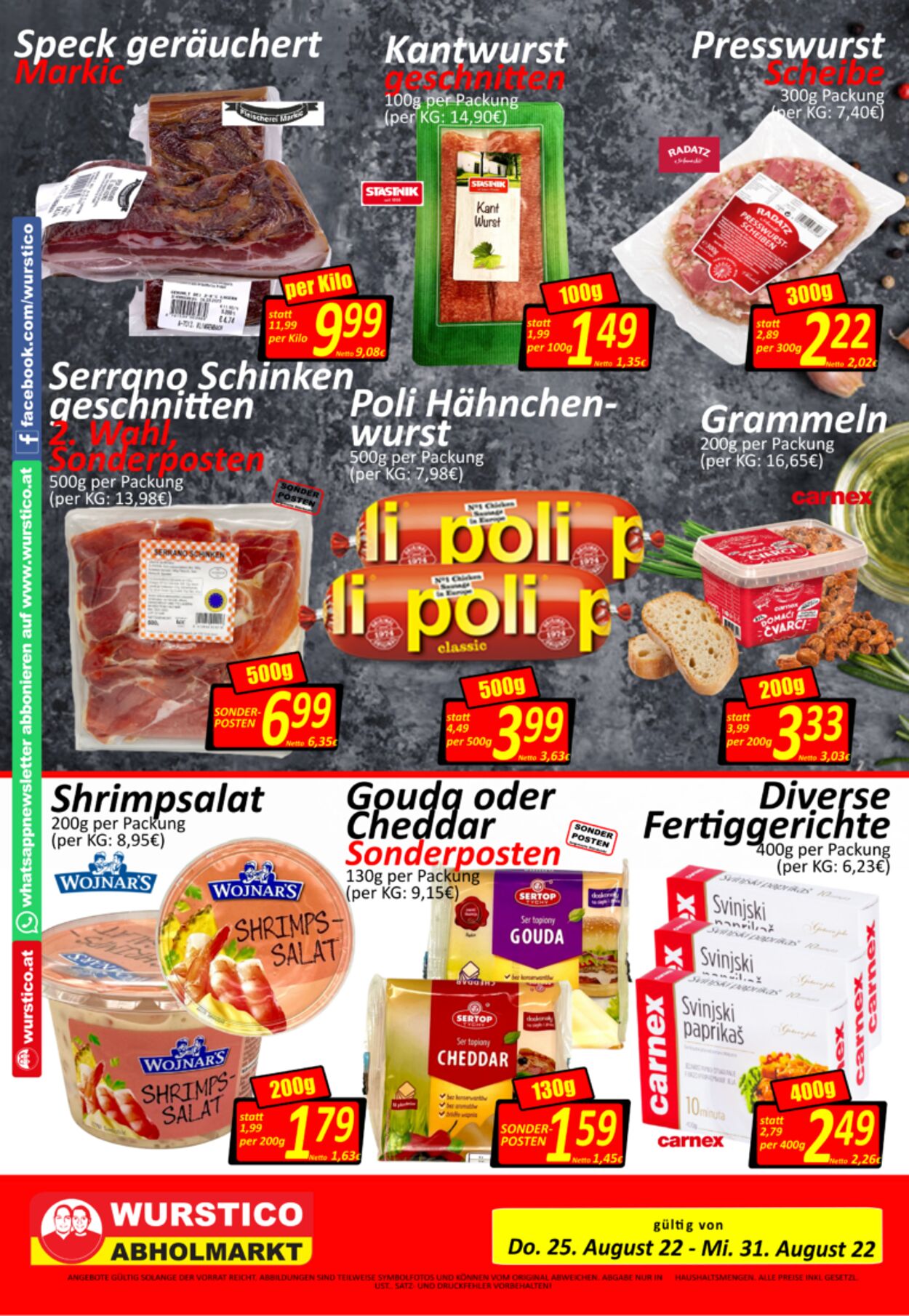 Prospekt Wurstico 25.08.2022 - 31.08.2022