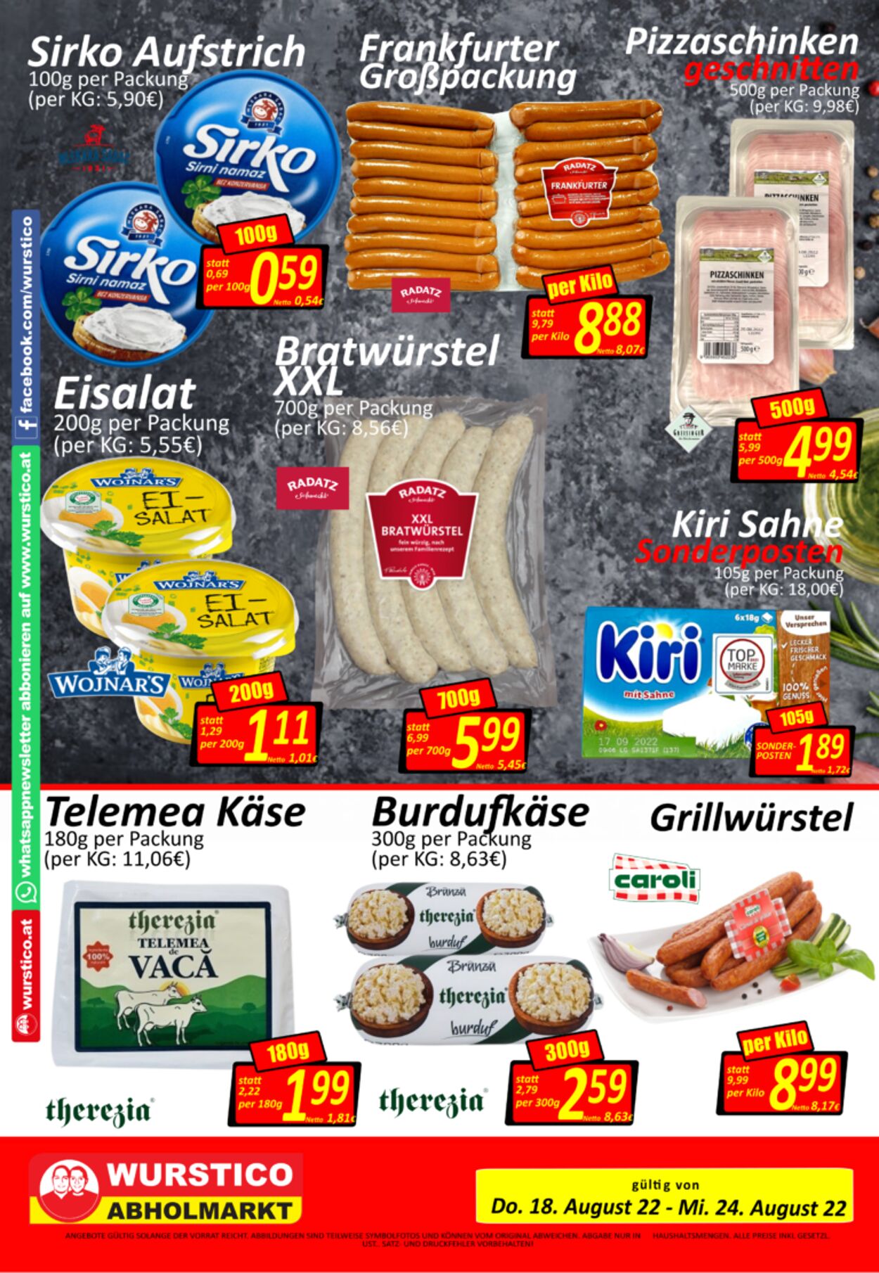 Prospekt Wurstico 25.08.2022 - 31.08.2022