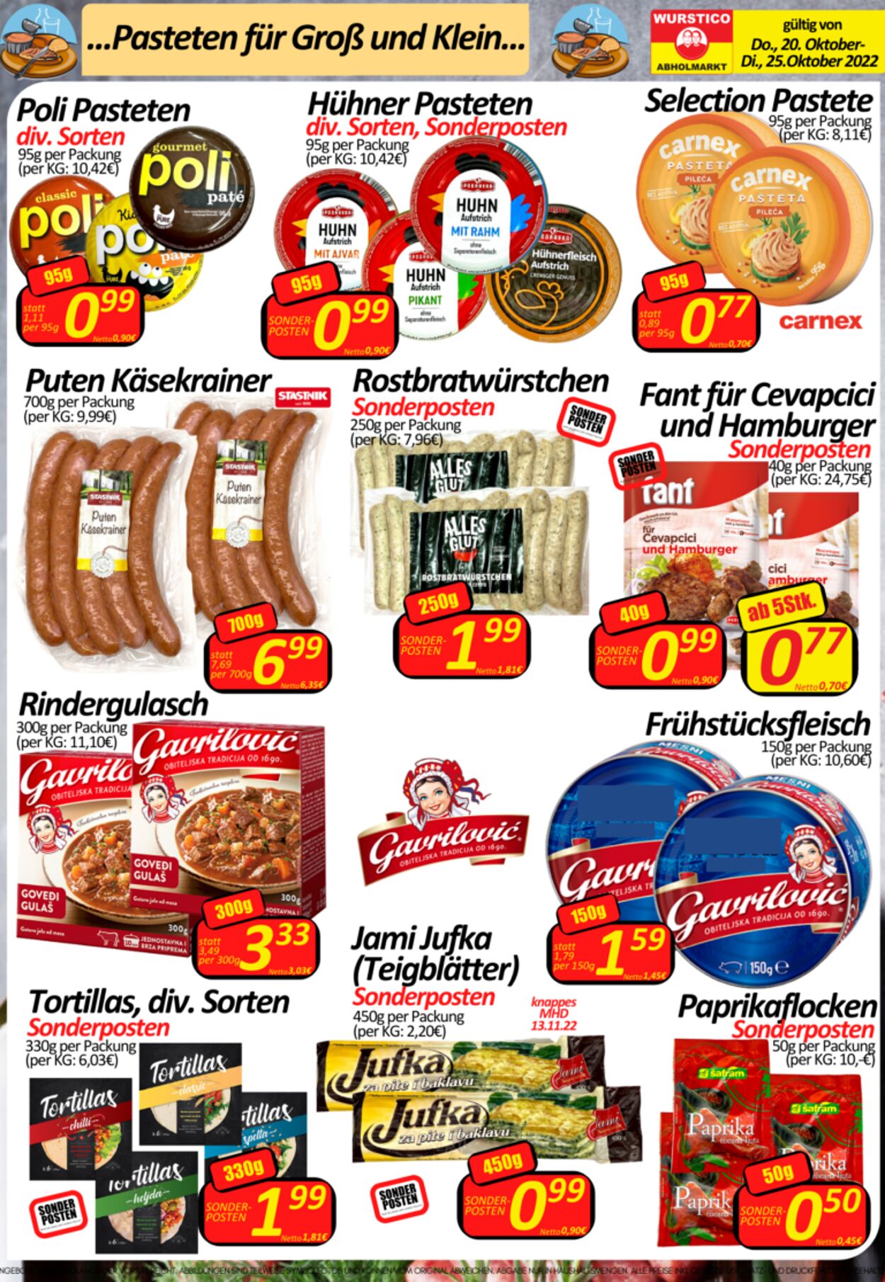 Prospekt Wurstico 27.10.2022 - 02.11.2022