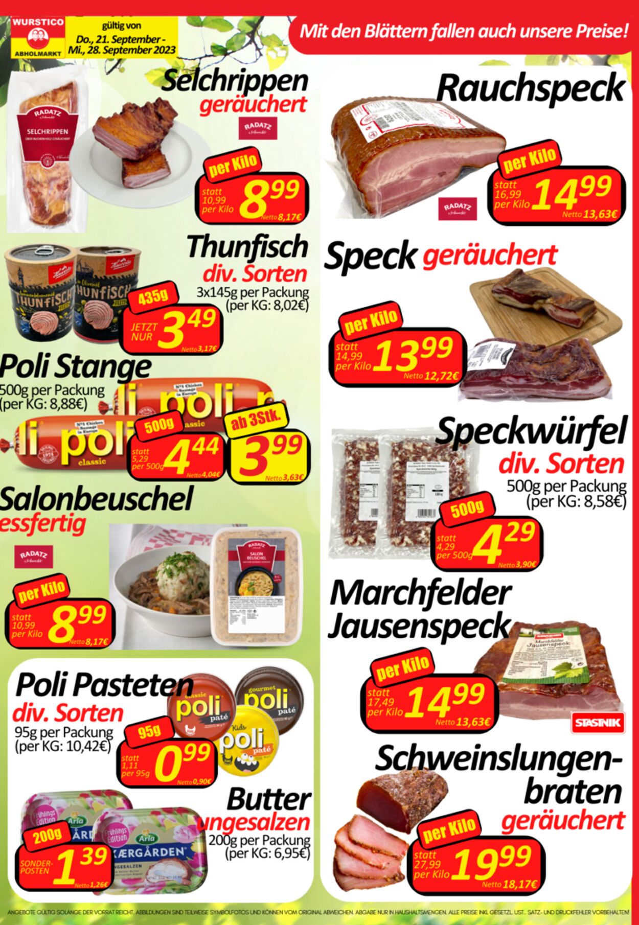 Prospekt Wurstico 28.09.2023 - 04.10.2023