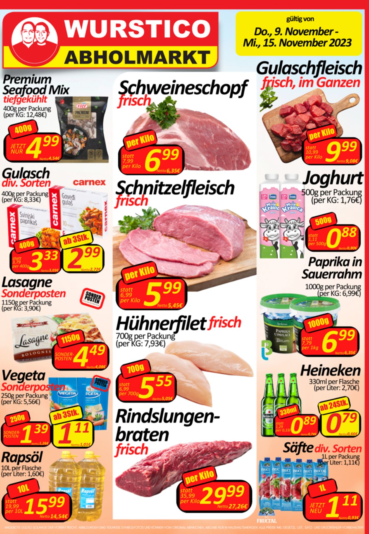 Prospekt Wurstico 09.11.2023 - 15.11.2023