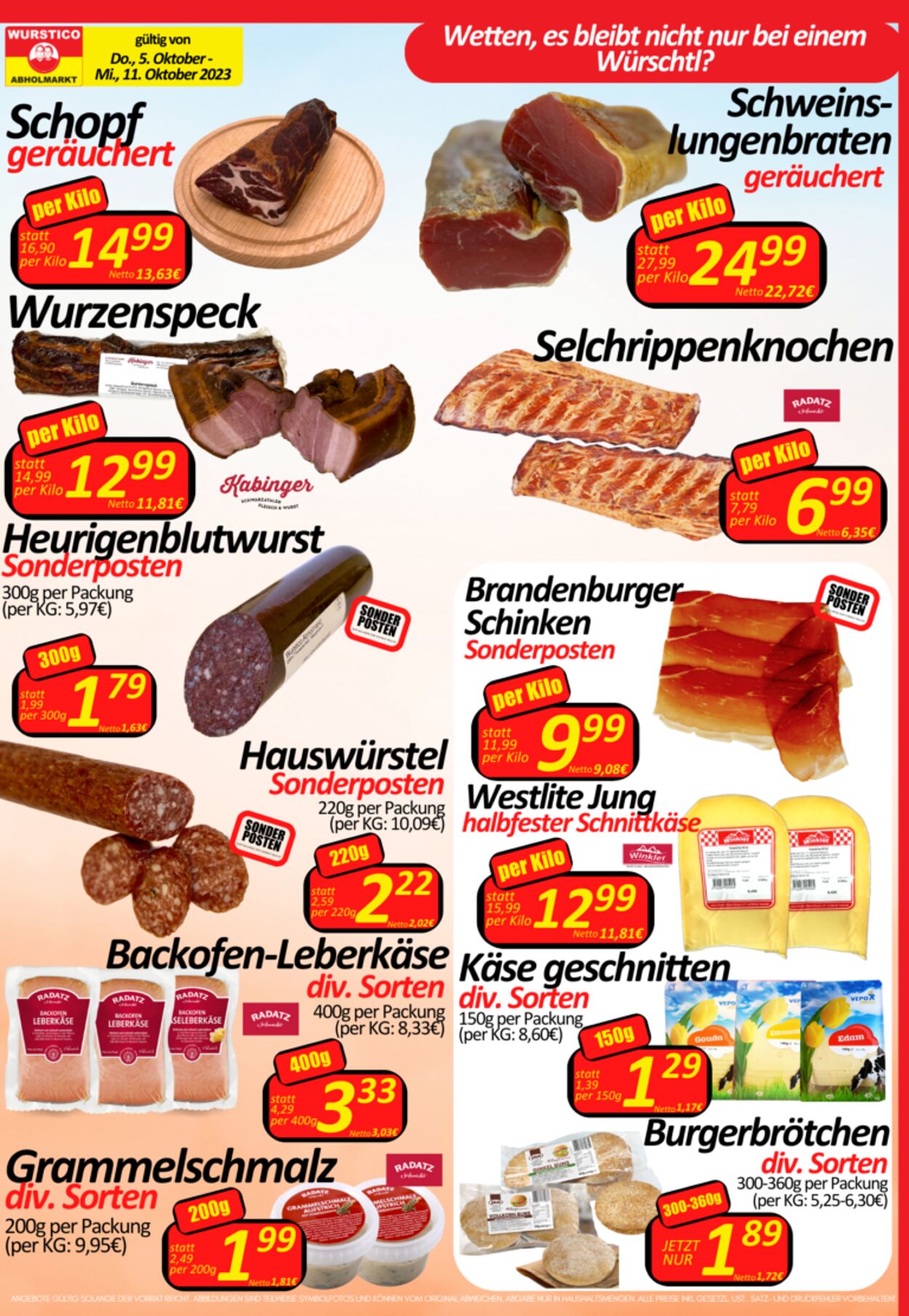 Prospekt Wurstico 12.10.2023 - 18.10.2023