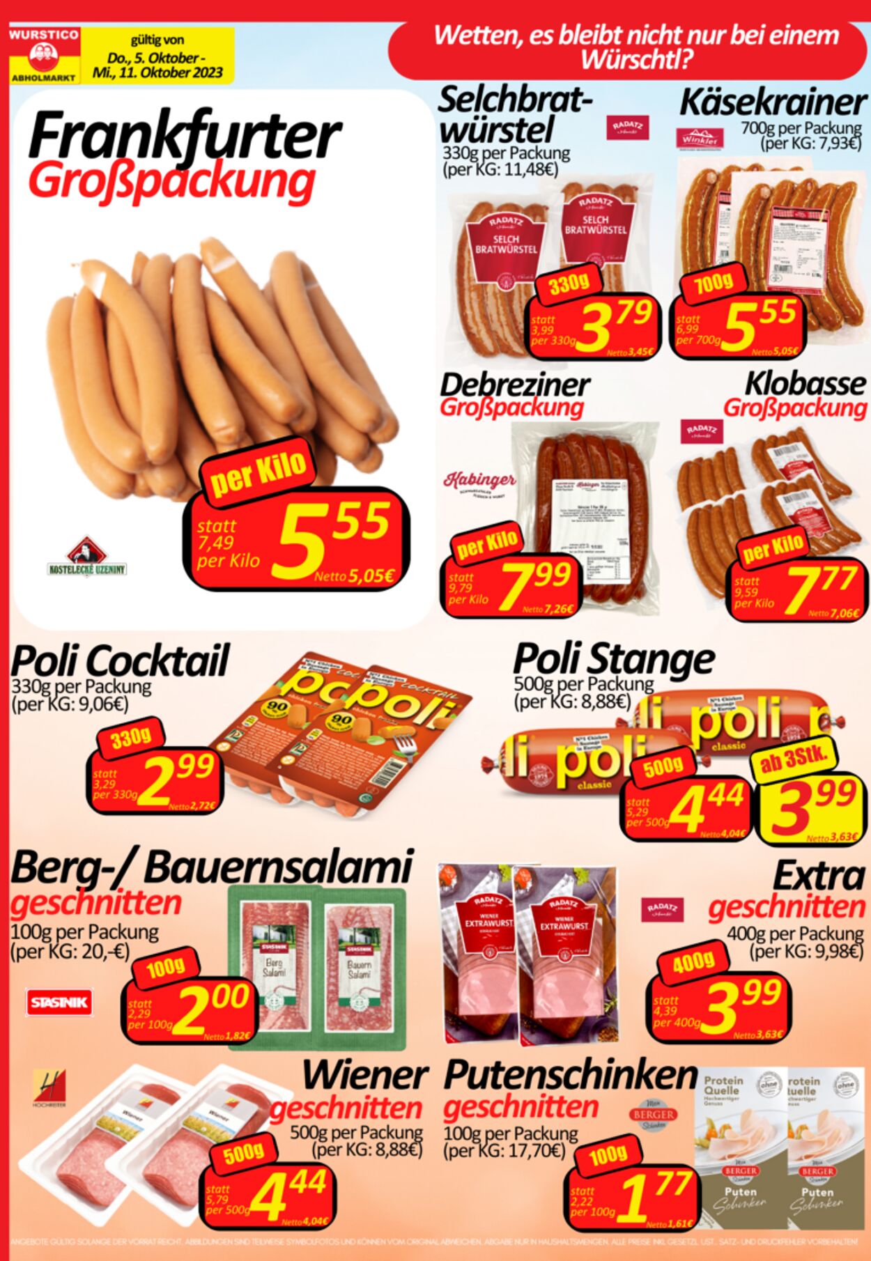 Prospekt Wurstico 12.10.2023 - 18.10.2023