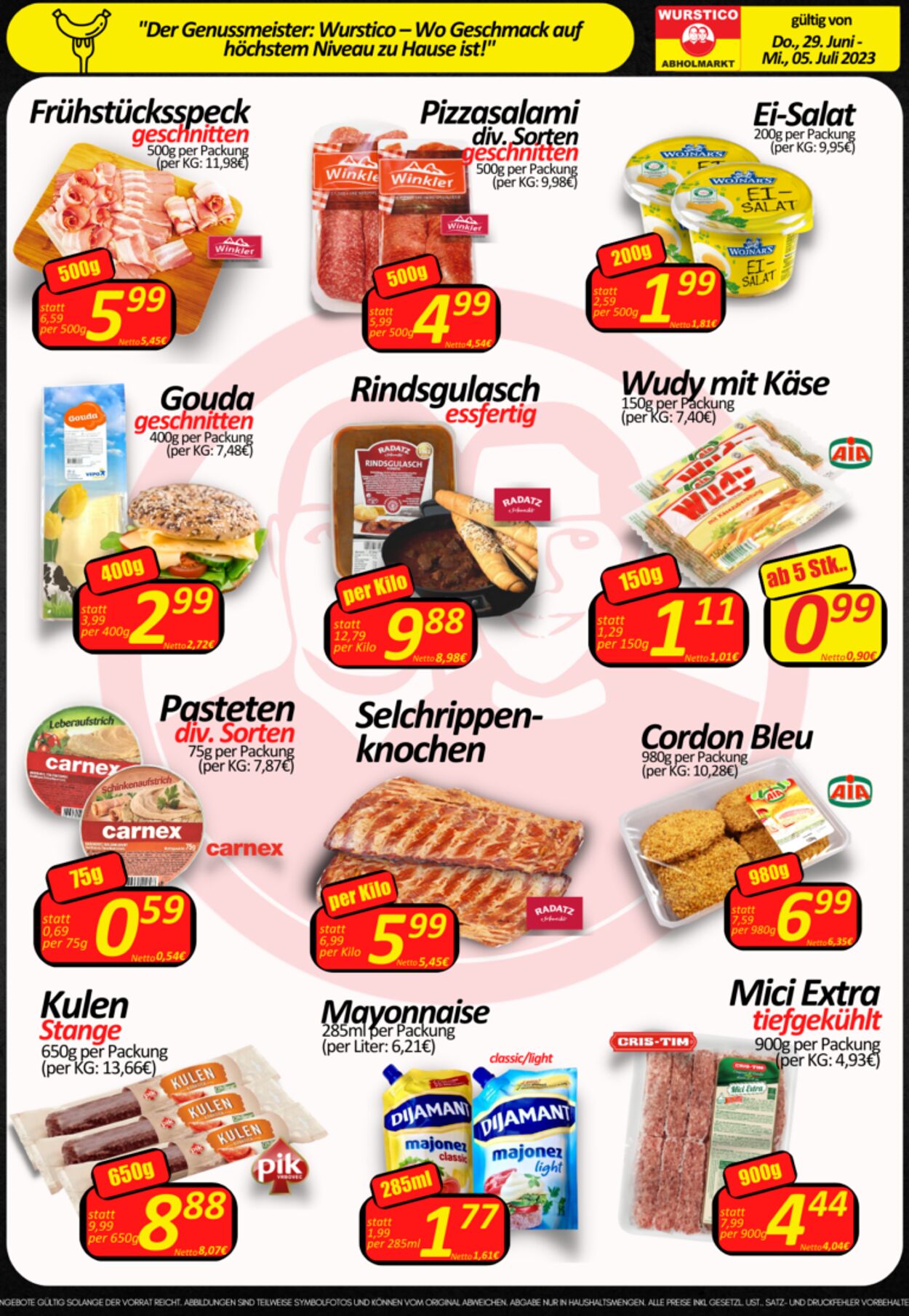 Prospekt Wurstico 29.06.2023 - 05.07.2023