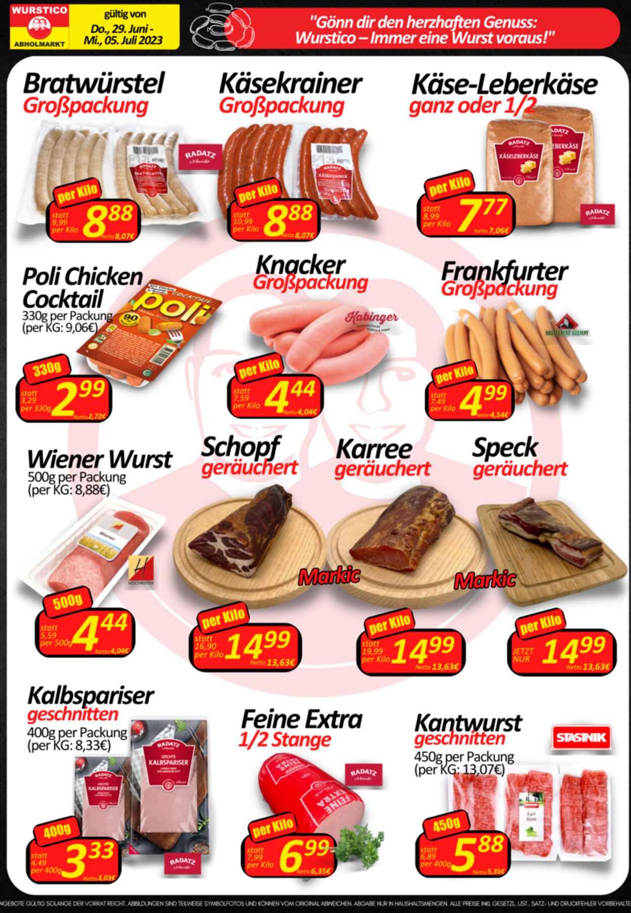 Prospekt Wurstico 29.06.2023 - 05.07.2023