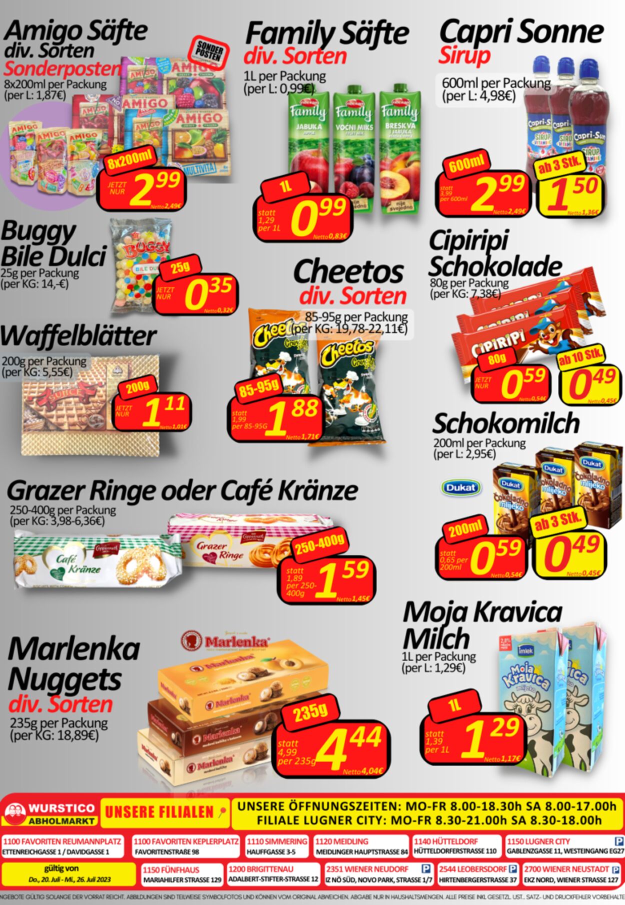 Prospekt Wurstico 20.07.2023 - 26.07.2023